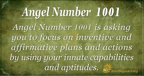 1001 angel number meaning|Angel Number 1001 Meaning – Personal Development。